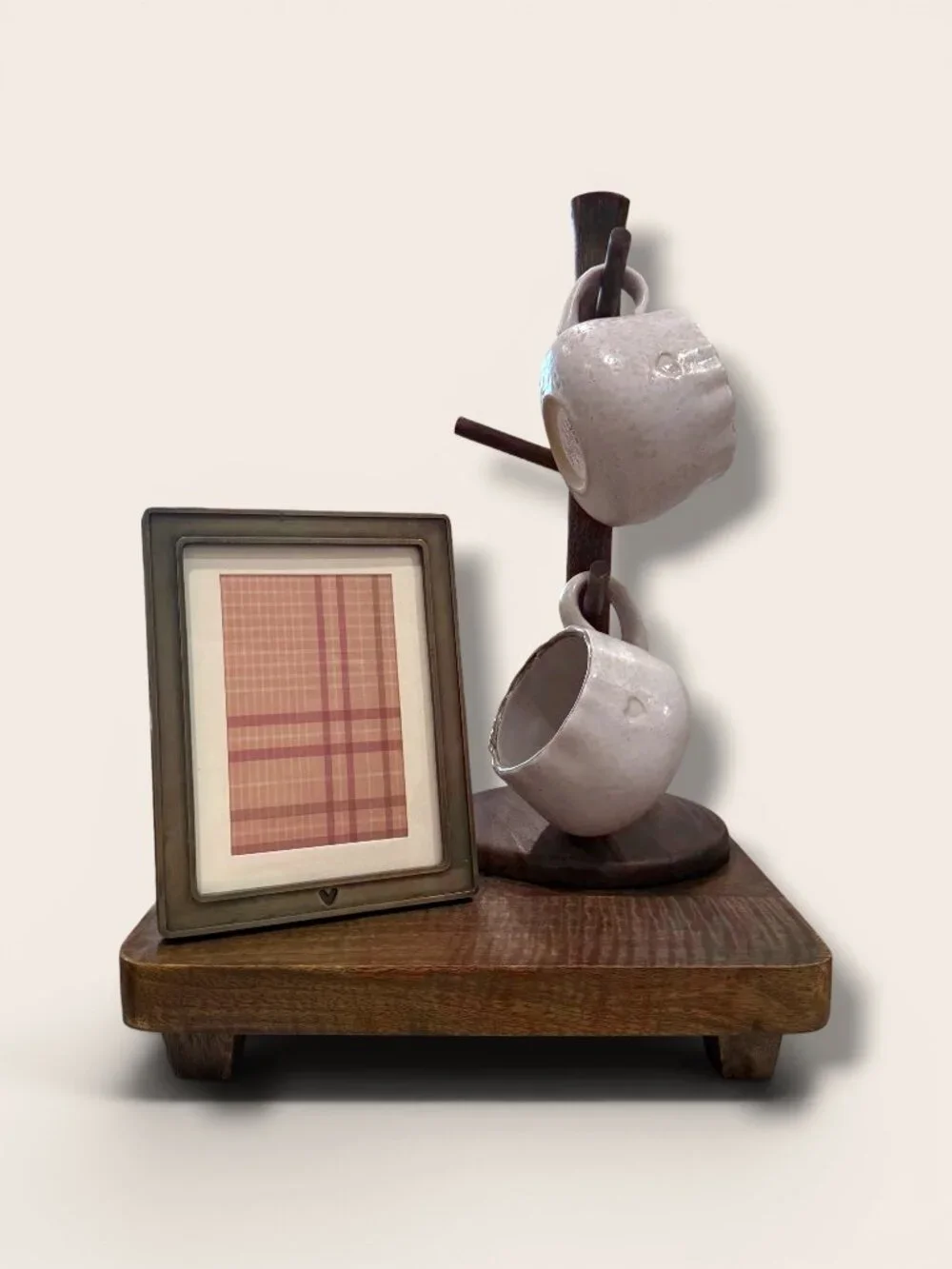 Wooden Mug Tree Pickled Black - Hearth & Hand‎ Magnolia: 6-Hook Coffee Cup Stand